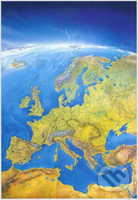 Panoramatická mapa Európy