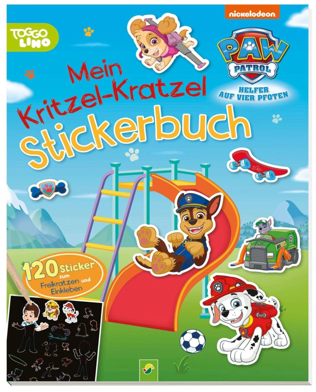 Paw Patrol – Moje škrabací samolepkové tvoření