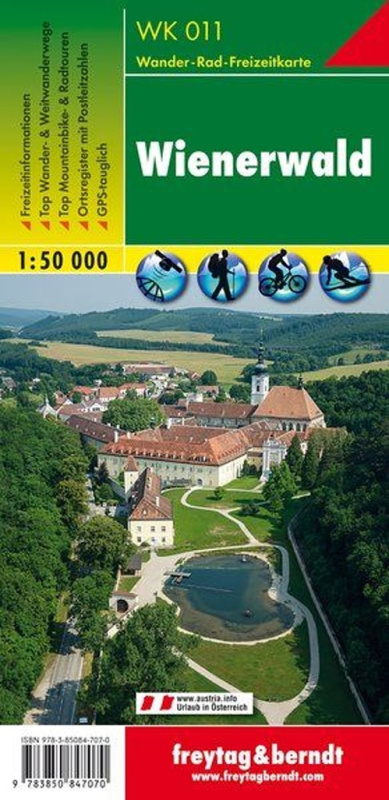 Wienerwald, Wanderkarte 1:50 000 (WK 011)