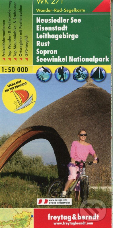 Neusiedler See, Eisenstadt, Leithagebirge, Rust, Sopron, Seewinkel Nationalpark 1:50 000