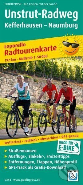 Cyklostezka Unstrut, Kefferhausen-Naumburg 1:50 000 / cyklistická mapa - kniha z kategorie Mapy Evropy