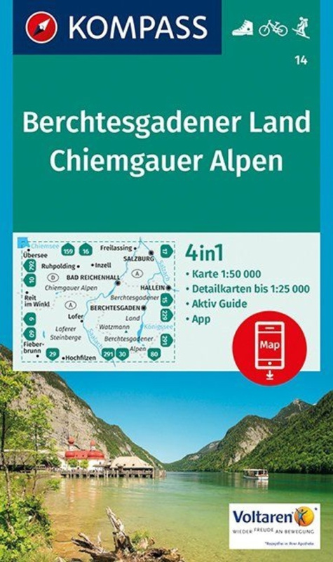 Berchtesgadener Land, Chiemgauer Alpen (4 in 1 (WK 14, 1:50.000))
