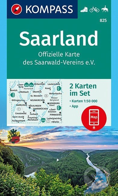 Saarland (2 Karten im Set, WK 825, 1:50 000)