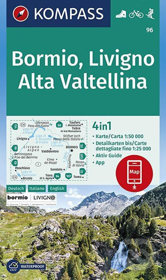 Bormio - Livigno - Valtellina (4 in 1 (WK 96, 1:50.000))