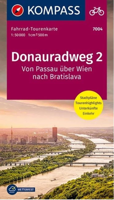 Donauradweg 2 (Von Passau über Wien nach Bratislava 1:50 000 (FTK 7004))