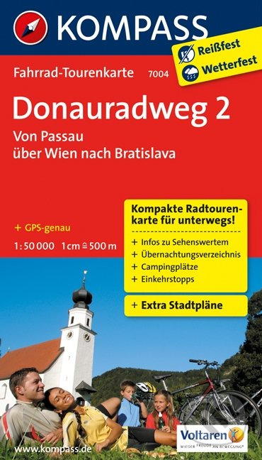 Donauradweg 2 (Von Passau über Wien nach Bratislava 1:50 000 (FTK 7004))