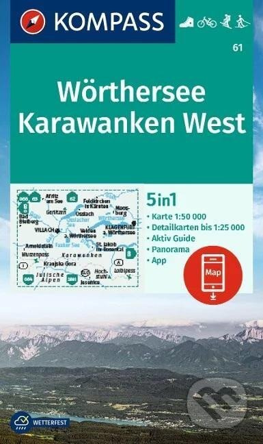 61 Wörthersee, Karawanken West 1: 50 000