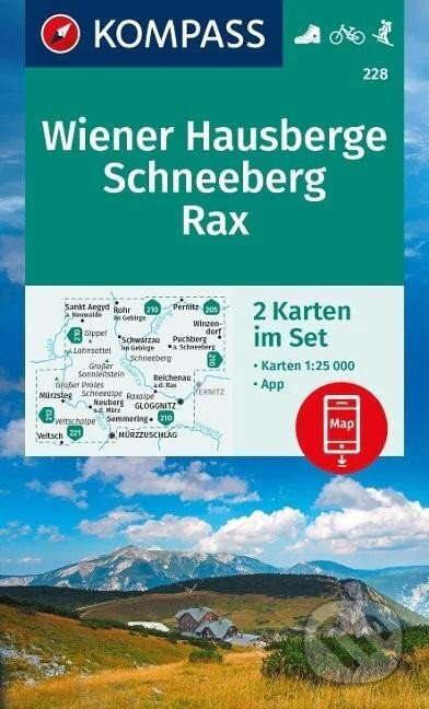 Wiener Hausberge, Schneeberg, Rax Set 2 mapy 1: 25 000