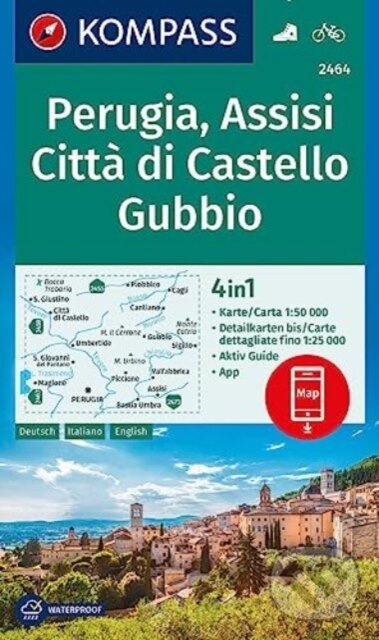 2464 Perugia, Assisi, Città di Castello, Gubbio 1: 50 000