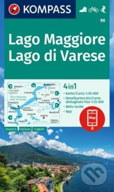 Lago Maggiore, Lago di Varese 1: 50 000
