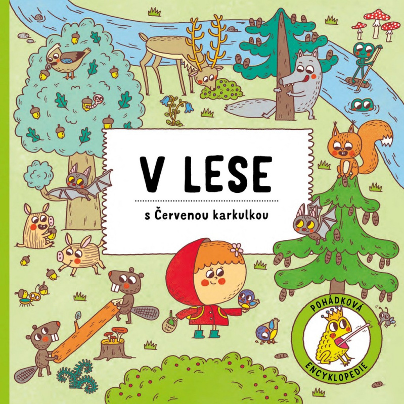 Knížka V lese s Červenou karkulkou CZ text 22,5x22,5cm