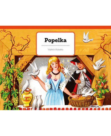 Knížka Popelka unikátní prostorové pohádky CZ text 26,5x20,5cm