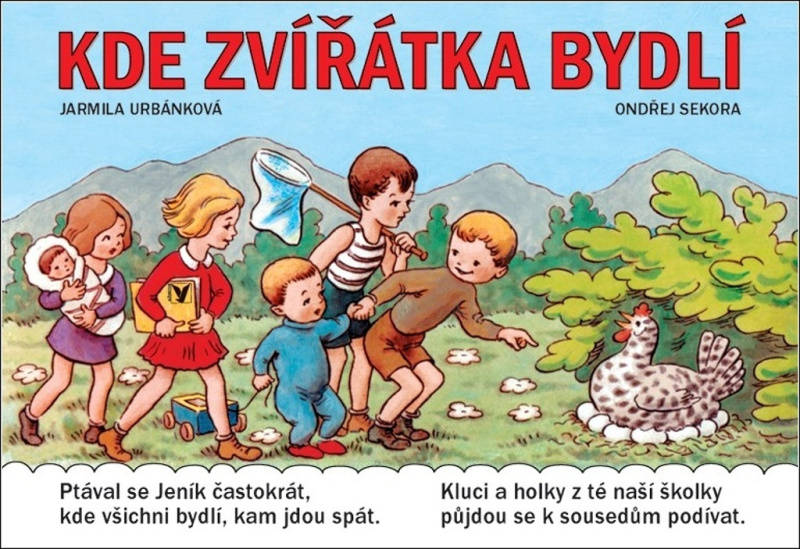 Knížka leporelo CZ text Kde zvířátka bydlí 16x11,5cm 24m+