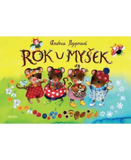 Knížka Rok u myšek CZ text 24x16cm