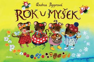Knížka Rok u myšek CZ text 24x16cm