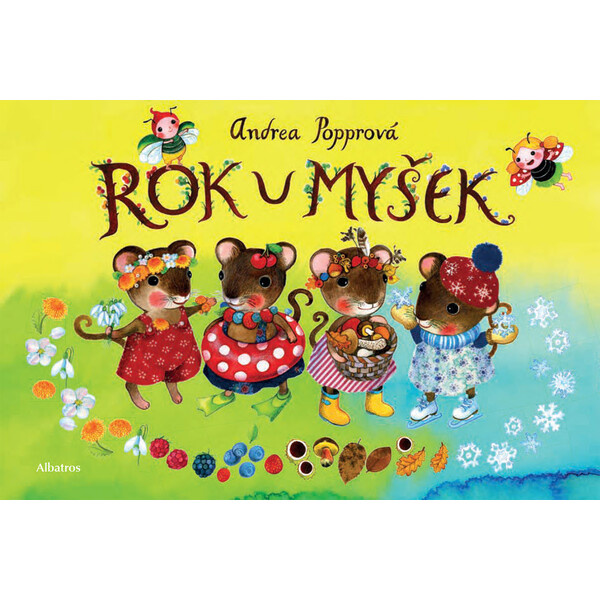 Knížka Rok u myšek CZ text 24x16cm