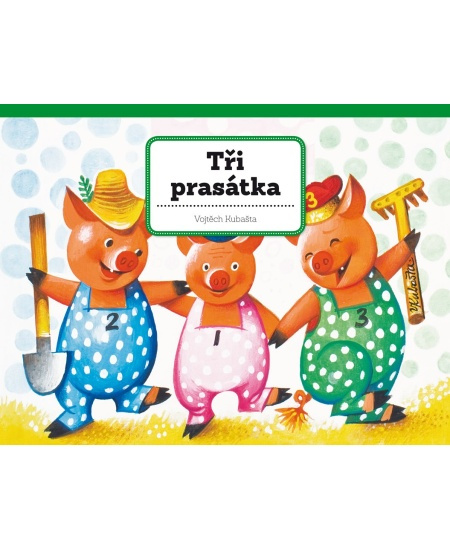 Knížka Tři prasátka unikátní prostorové pohádky CZ text 26,5x20,5cm