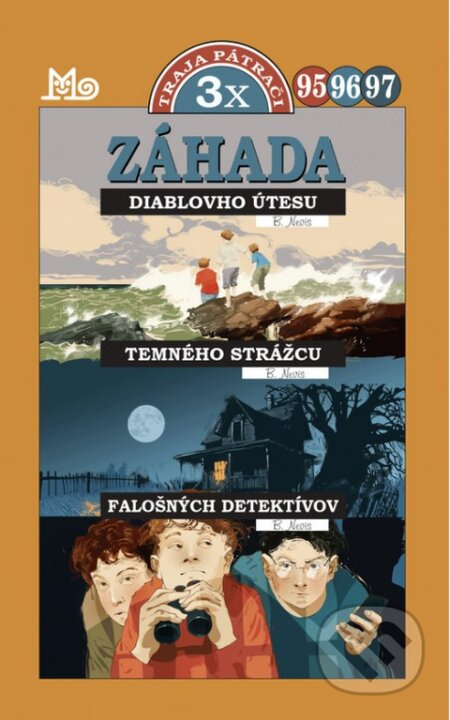 Traja pátrači 95, 96, 97 (3x) (Záhada Diablovho útesu, Záhada temného strážcu, Záhada falošných detektívov) - kniha z kategorie Beletrie pro děti