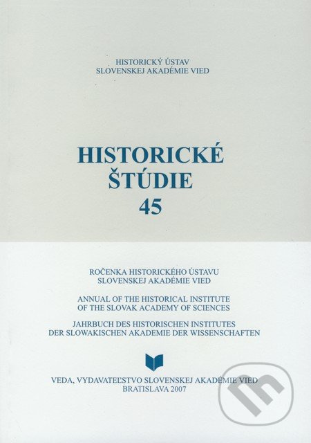 Historické štúdie 45 - kniha z kategorie Historie