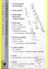 Texty Dominika Tatarku - René Bílik, Peter Zajac - kniha z kategorie Literární věda