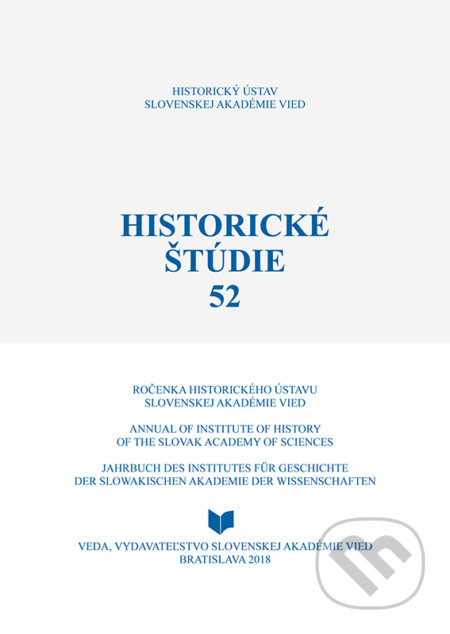 Historické štúdie 52 (Ročenka historického ústavu Slovenskej akadémie vied) - kniha z kategorie Historie