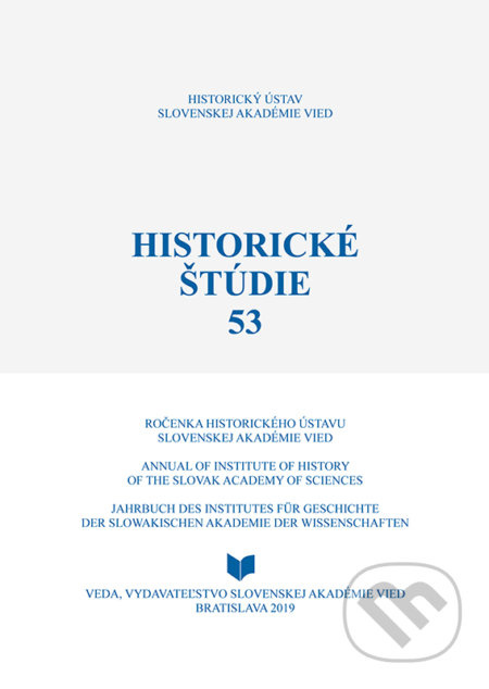 Historické štúdie 53 (Ročenka historického ústavu Slovenskej akadémie vied) - kniha z kategorie Historie