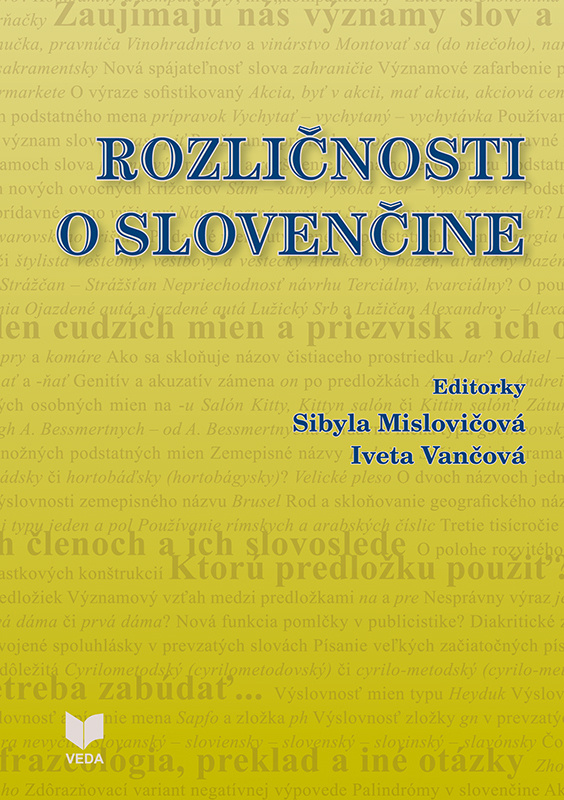 Rozličnosti o slovenčine - Sibyla Mislovičová - kniha z kategorie Literární věda