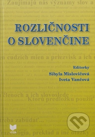 Rozličnosti o slovenčine - Sibyla Mislovičová - kniha z kategorie Literární věda
