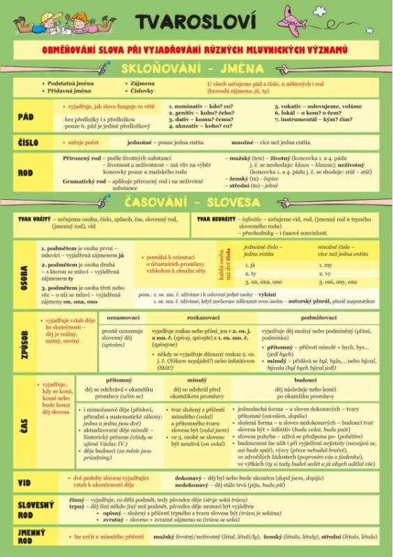 Český jazyk – Tvarosloví Euromedia Group, a.s.