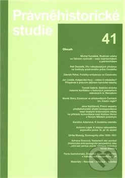 Právněhistorické studie 41