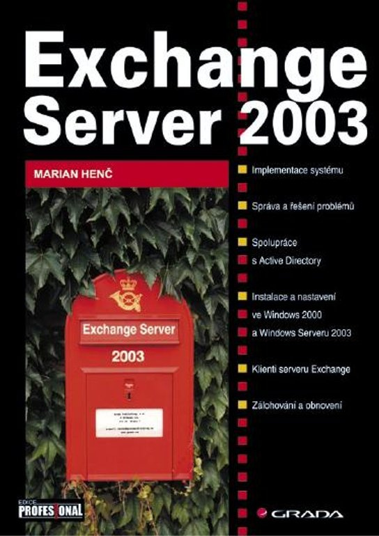 E-kniha: Exchange Server 2003 od Henč Marian
