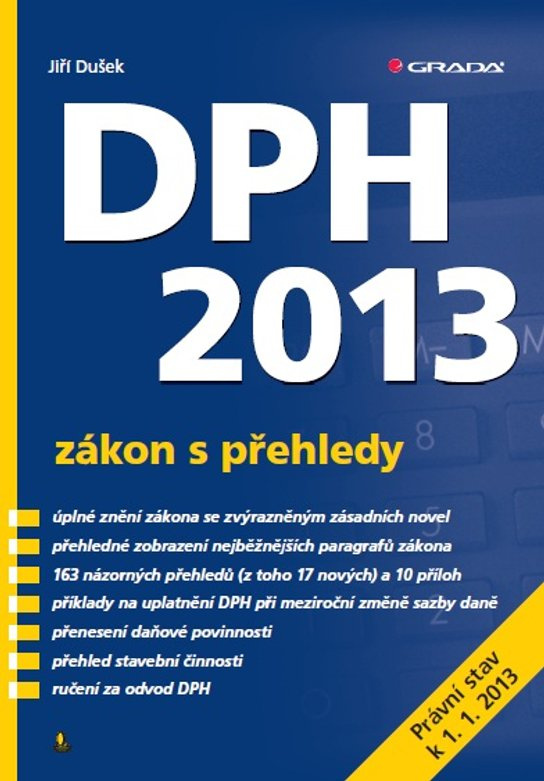E-kniha: DPH 2013 - zákon s přehledy od Dušek Jiří