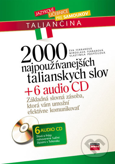 2000 najpoužívanejších talianskych slov + 6 audio CD - kniha z kategorie Jazykové učebnice a slovníky