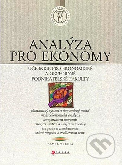 Analýza pro ekonomy - Pavel Tuleja - kniha z kategorie Makroekonomie