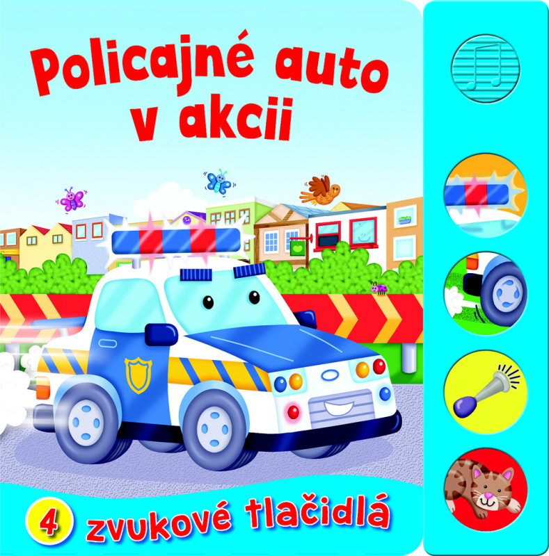 Policajné auto v akcii (4 zvukové tlačidlá) - kniha z kategorie Pro děti