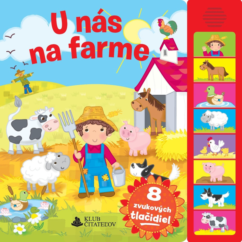 U nás na farme (8 zvukových tlačidiel a vyše 50 prvých slov) - kniha z kategorie Pro děti