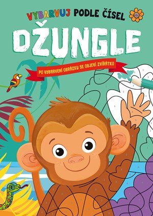 Džungle - Vybarvuj podle čísel - Hannah Campling