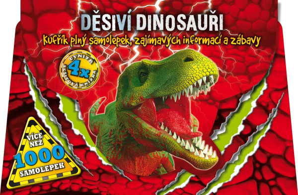 Děsiví dinosauři (Kufřík plný samolepek, zajímavých informací a zábavy) - kniha z kategorie Pro děti