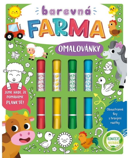 Barevná farma omalovánky