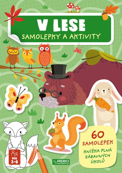 V lese samolepky a aktivity -
