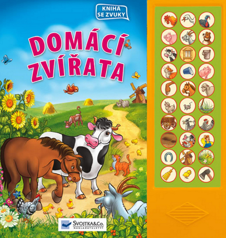 Domácí zvířata – kniha se zvuky