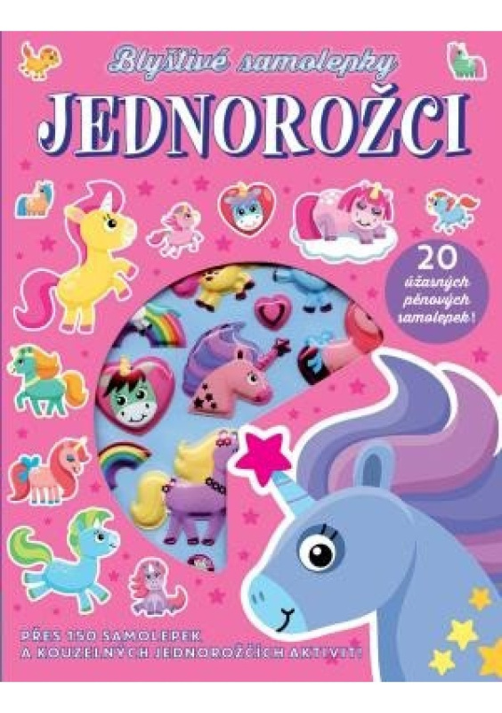 Blyštivé samolepky - Jednorožci