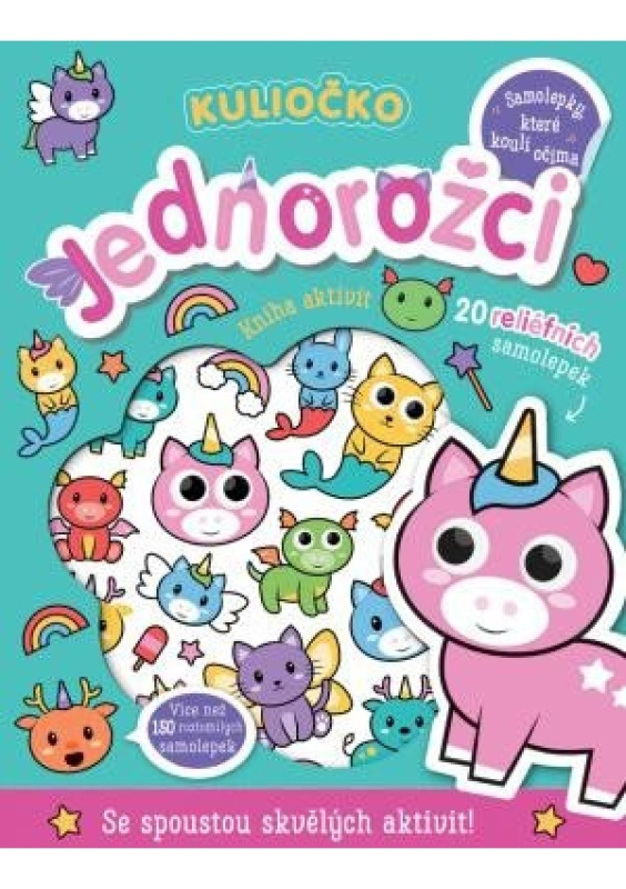 Kuliočko - Jednorožci 20 reliéfních samolepek - Connie Isaacs