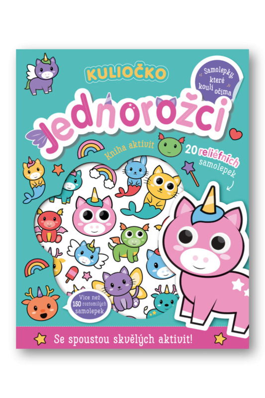 Kuliočko - Jednorožci 20 reliéfních samolepek - Connie Isaacs
