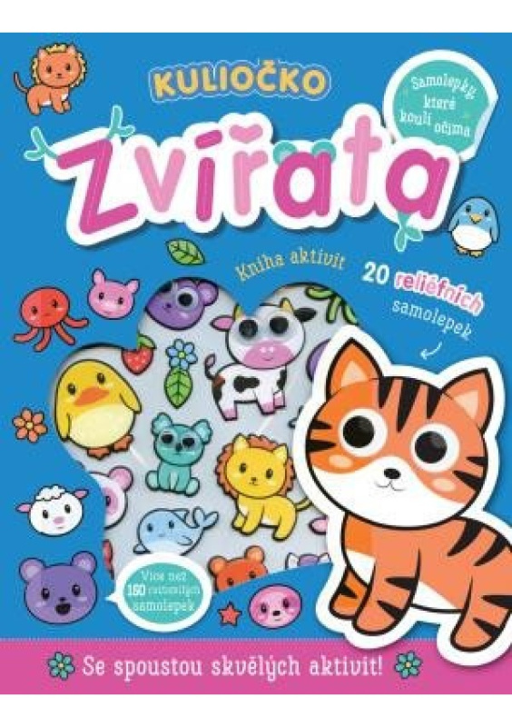 Svojtka & Co. Kuliočko: Zvířata 20 reliéfních samolepek