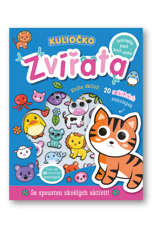 Svojtka & Co. Kuliočko: Zvířata 20 reliéfních samolepek
