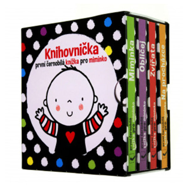 Knihovnička - První černobílé knížky pro miminko