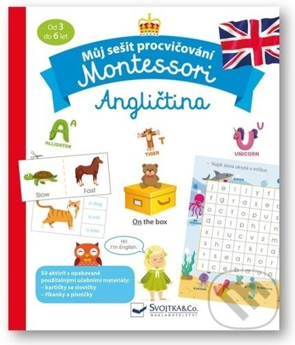 Můj sešit procvičování Montessori - Angličtina - Lydie Barusseau