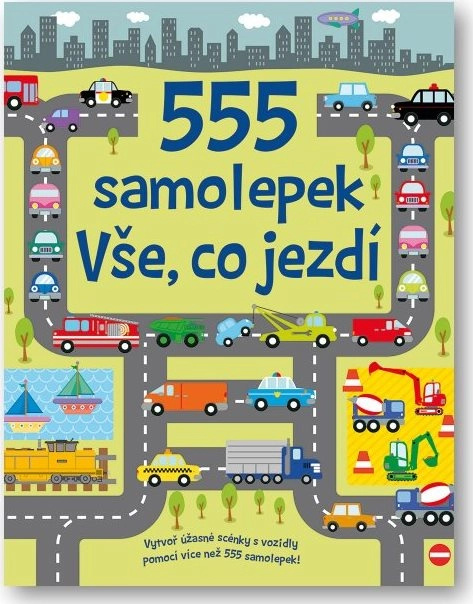 555 samolepek Vše co jezdí