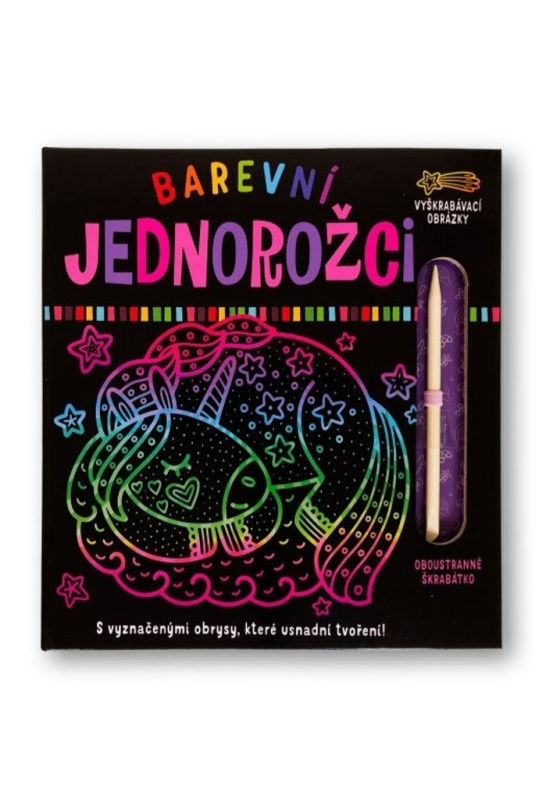 Barevní jednorožci - Vyškrabávací obrázky - Olena Herasimova